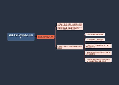 社区家庭护理有什么特点？