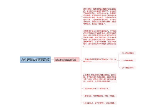 急性牙髓炎的西医治疗