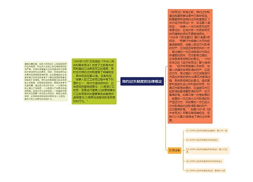 缔约过失制度的法律规定