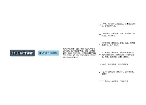 ICU护理评估项目