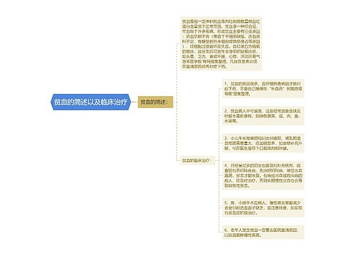 贫血的简述以及临床治疗