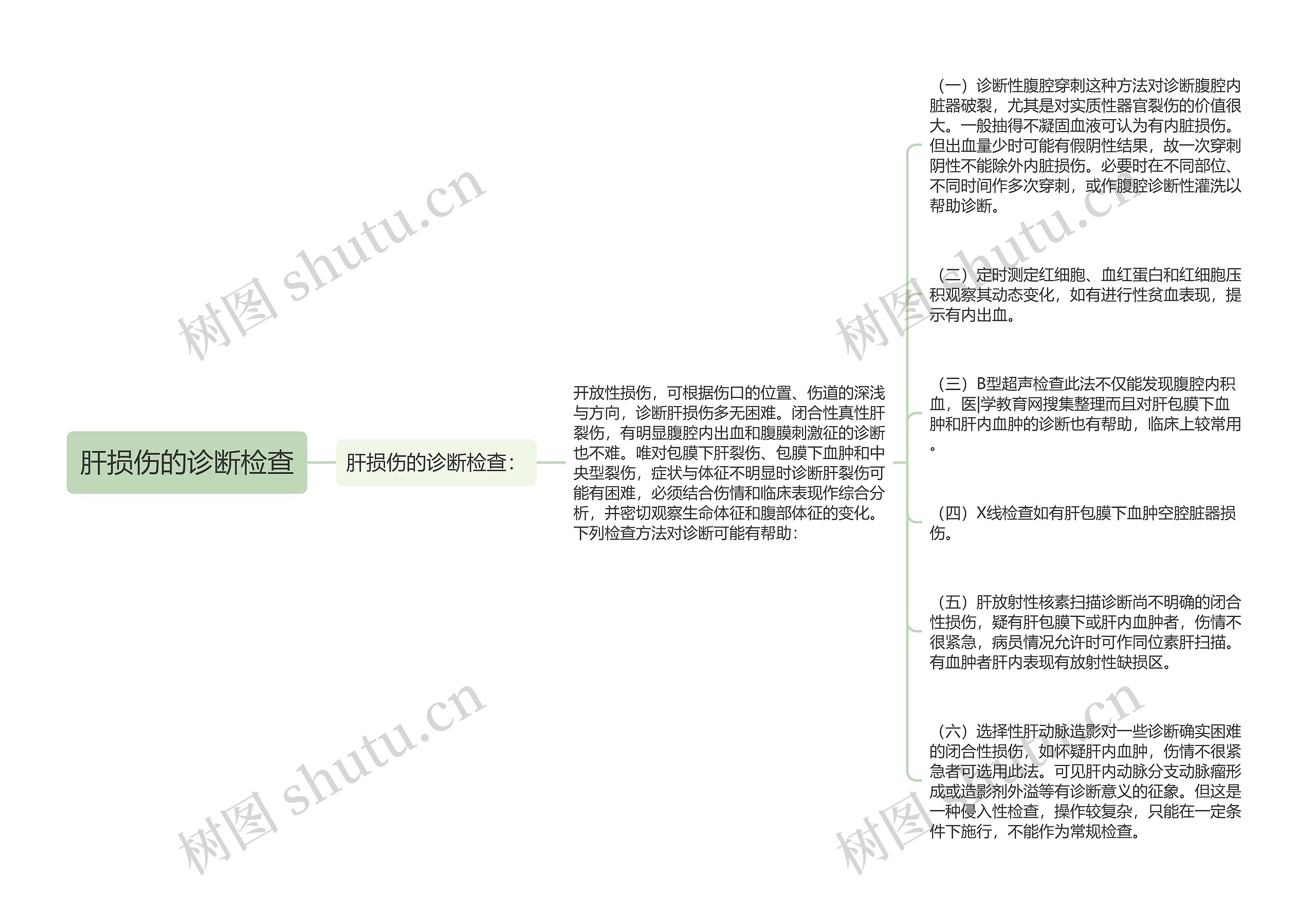 肝损伤的诊断检查