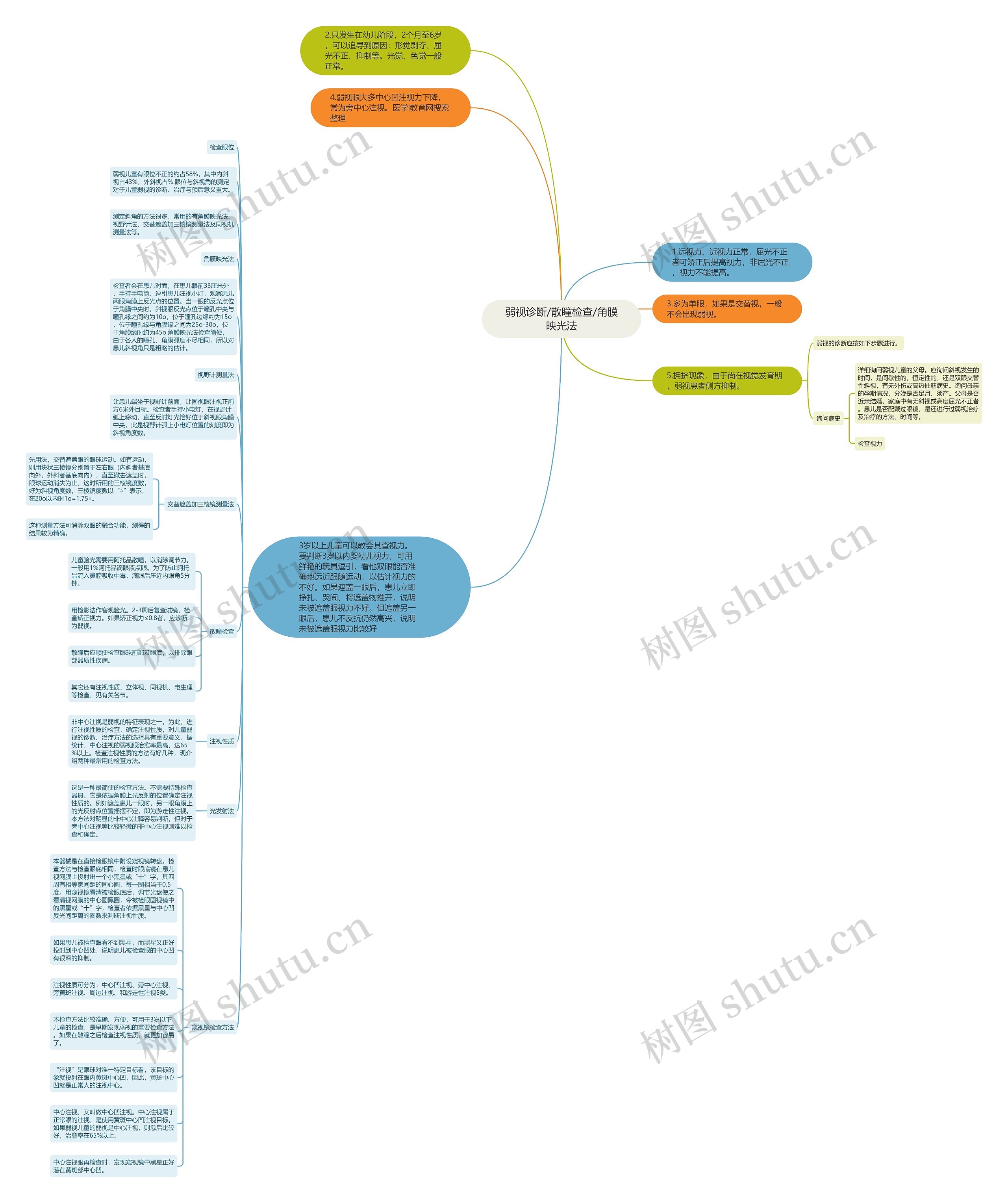 弱视诊断/散瞳检查/角膜映光法 弱视诊断/散瞳检查/角膜映光法