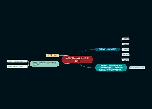 中医护理考前模拟练习题（29）