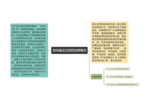 有关格式合同的法律常识