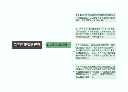 口腔矫正减数拔牙