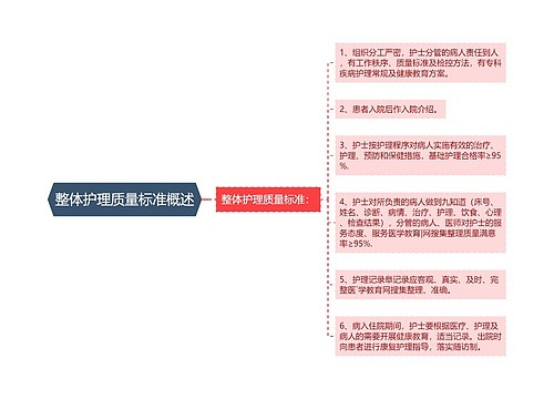 整体护理质量标准概述