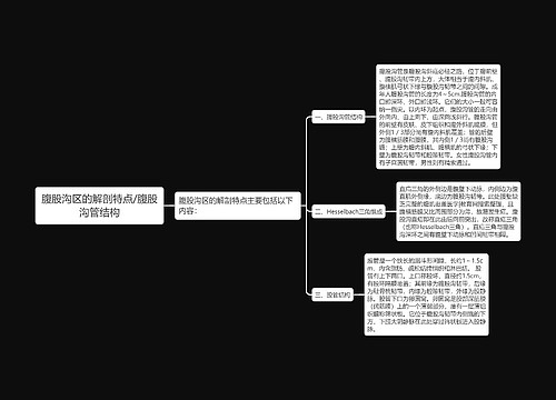 腹股沟区的解剖特点/腹股沟管结构