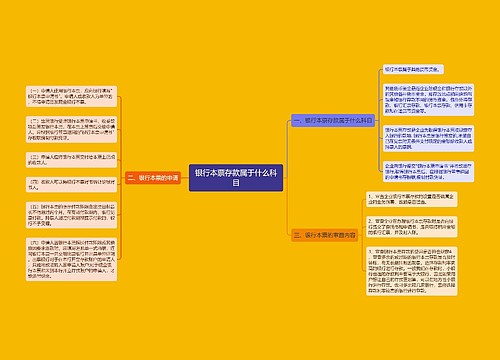 银行本票存款属于什么科目