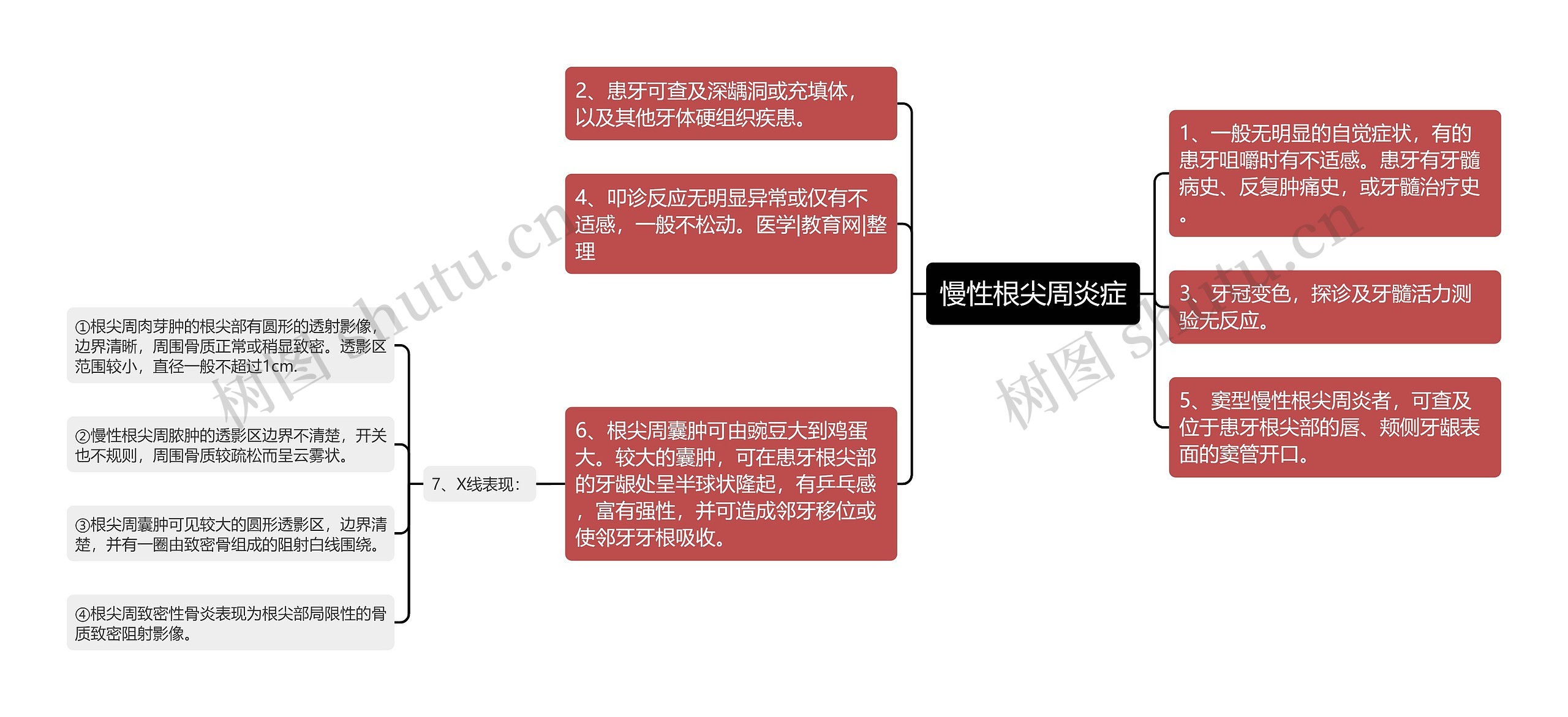 慢性根尖周炎症思维导图