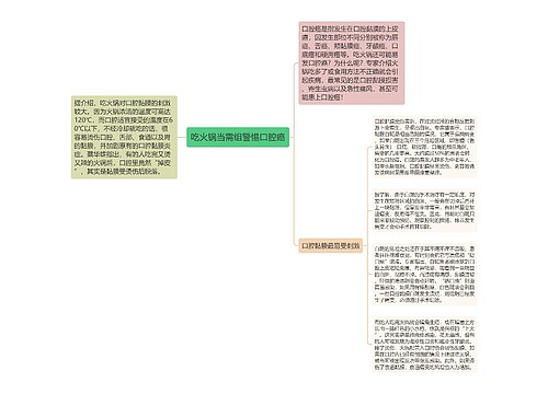 吃火锅当需组警惕口腔癌