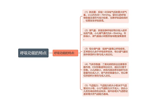 呼吸功能的特点