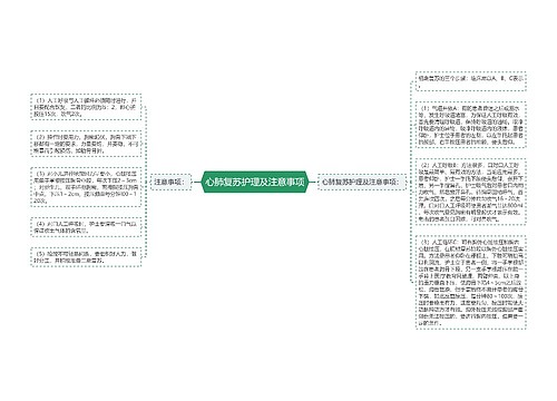 心肺复苏护理及注意事项