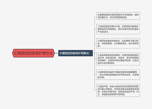 石膏固定的家庭护理方法