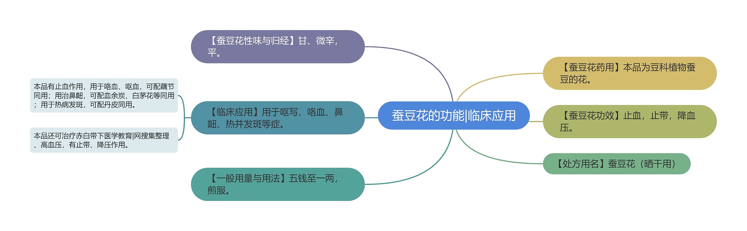 蚕豆花的功能|临床应用