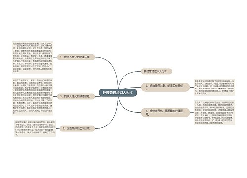 护理管理应以人为本