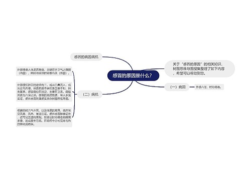 感冒的原因是什么？