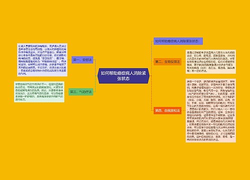 如何帮助癌症病人消除紧张状态