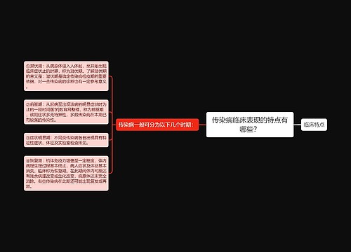 传染病临床表现的特点有哪些？