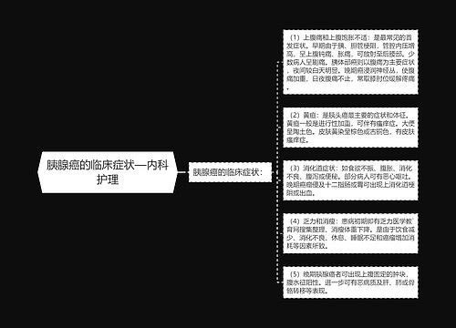 胰腺癌的临床症状—内科护理