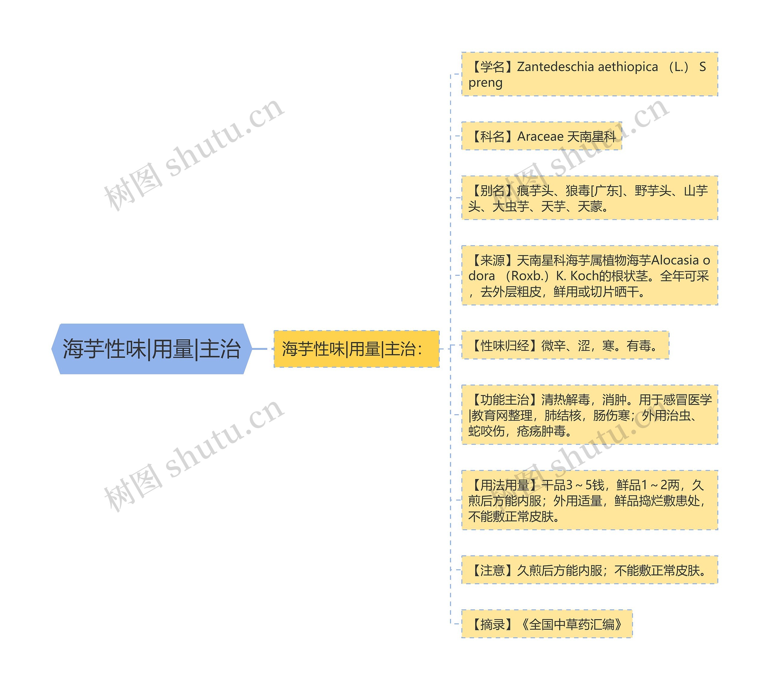 海芋性味|用量|主治