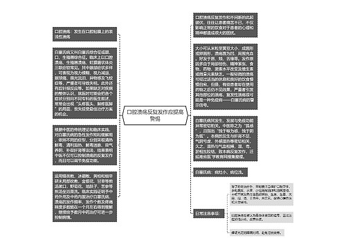 口腔溃疡反复发作应提高警惕