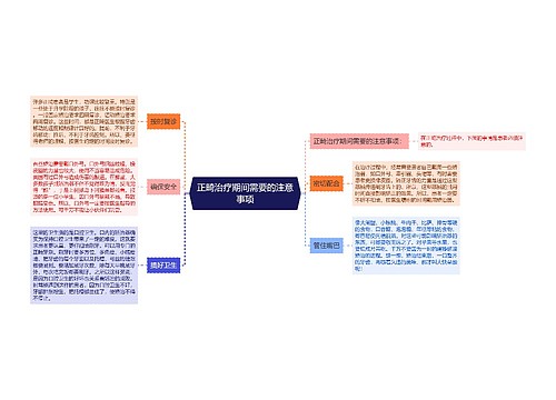 正畸治疗期间需要的注意事项