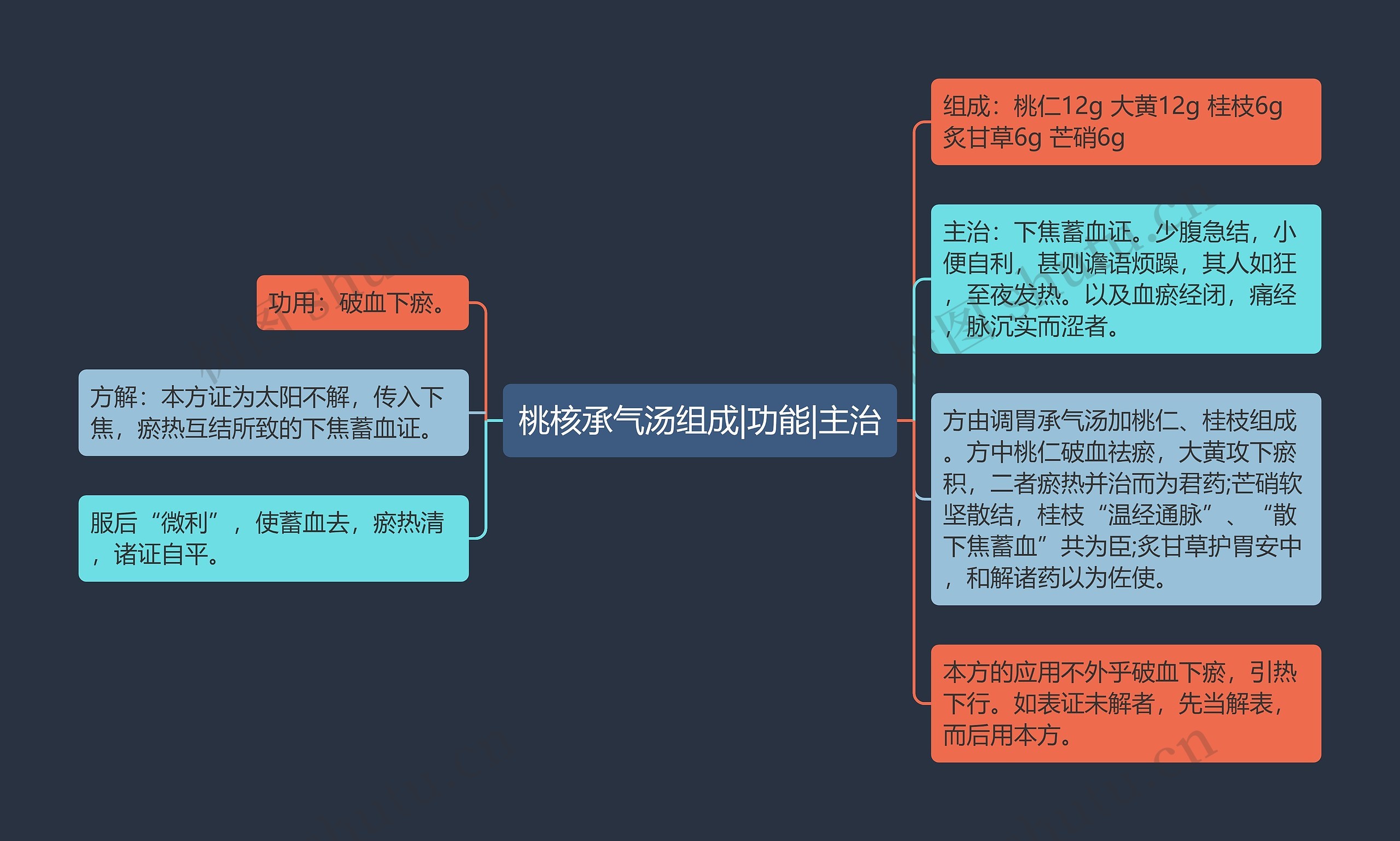 桃核承气汤组成|功能|主治