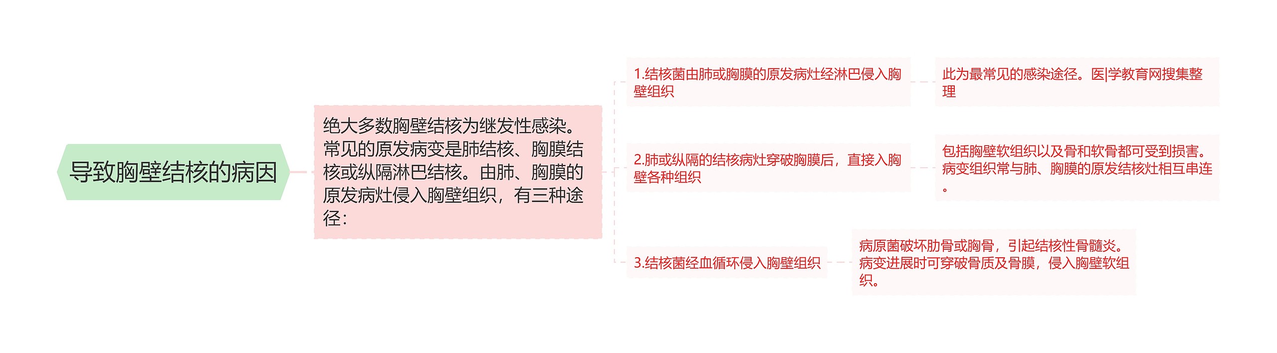 导致胸壁结核的病因