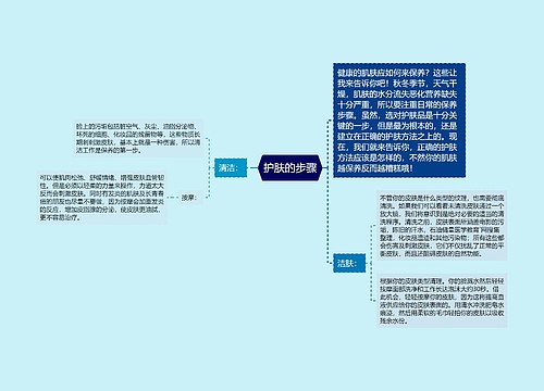 护肤的步骤