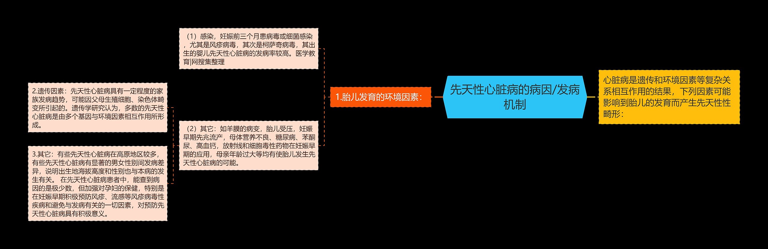 先天性心脏病的病因/发病机制