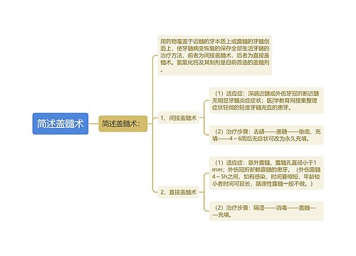 简述盖髓术