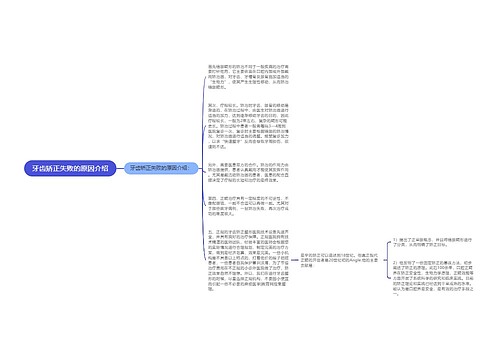 牙齿矫正失败的原因介绍