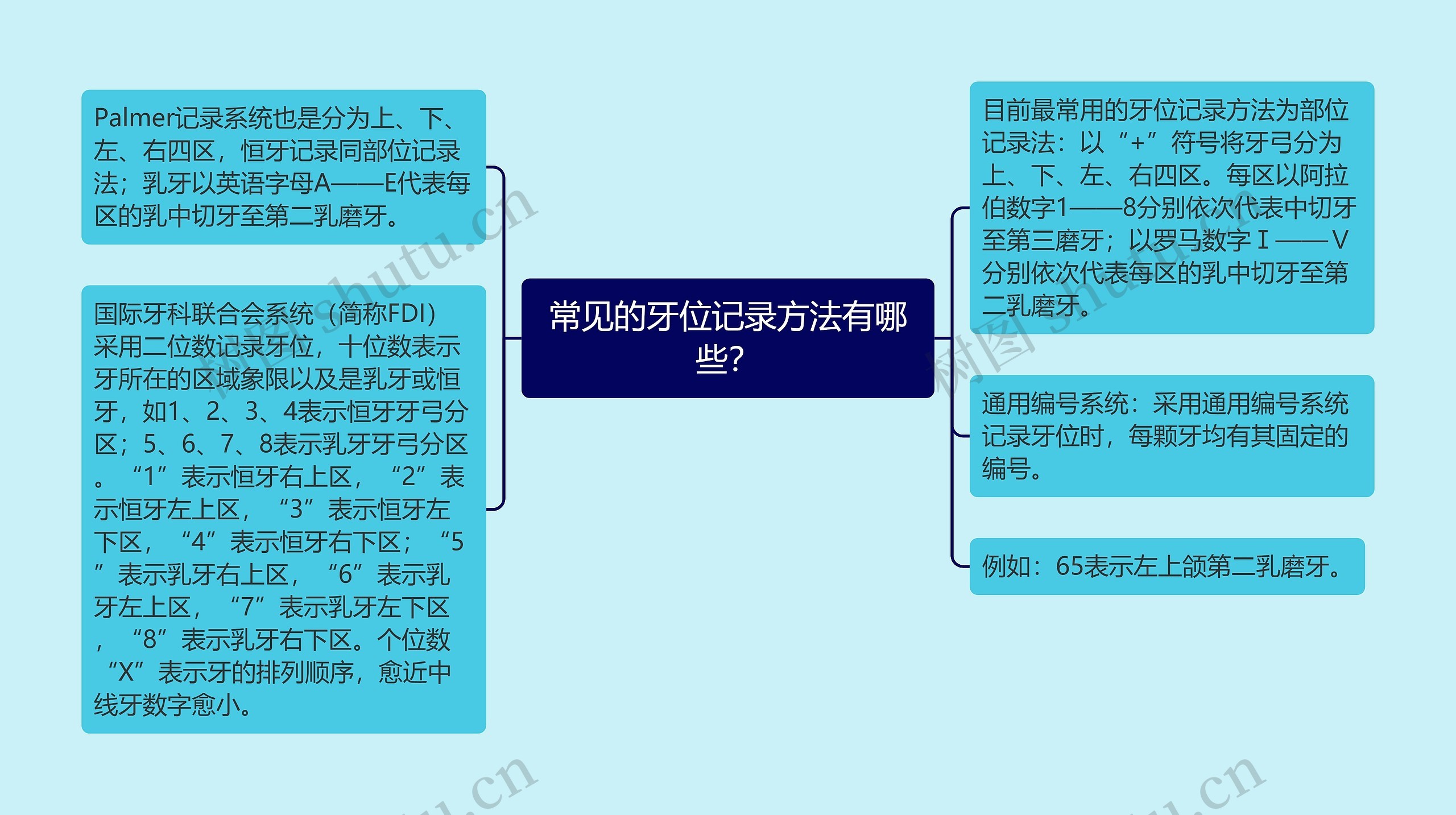 常见的牙位记录方法有哪些？