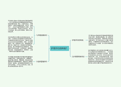 护理评价的种类？