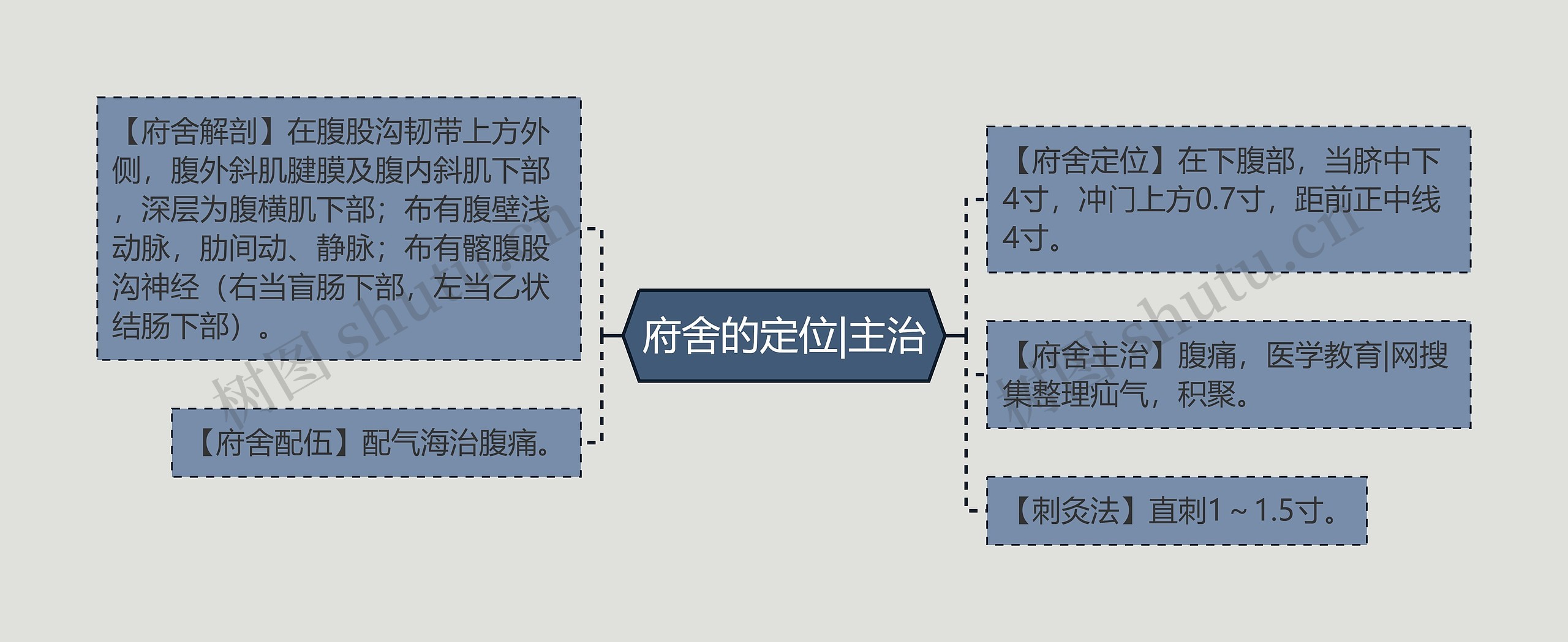 府舍的定位|主治思维导图