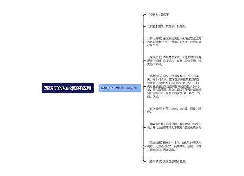 瓦楞子的功能|临床应用