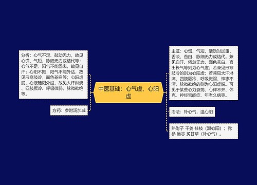 中医基础：心气虚、心阳虚