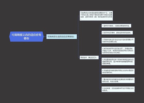 可摘局部义齿的适应症有哪些