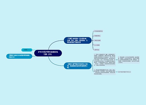 护考中医护理考前模拟练习题（20）