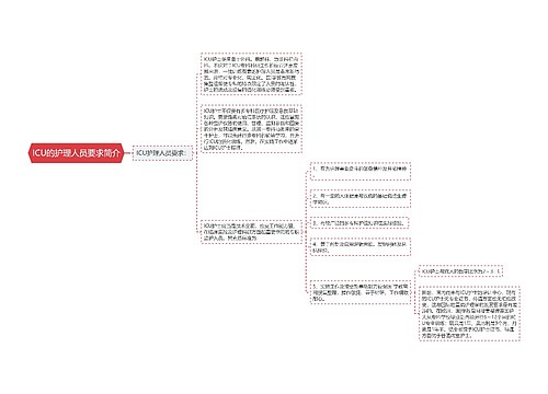 ICU的护理人员要求简介