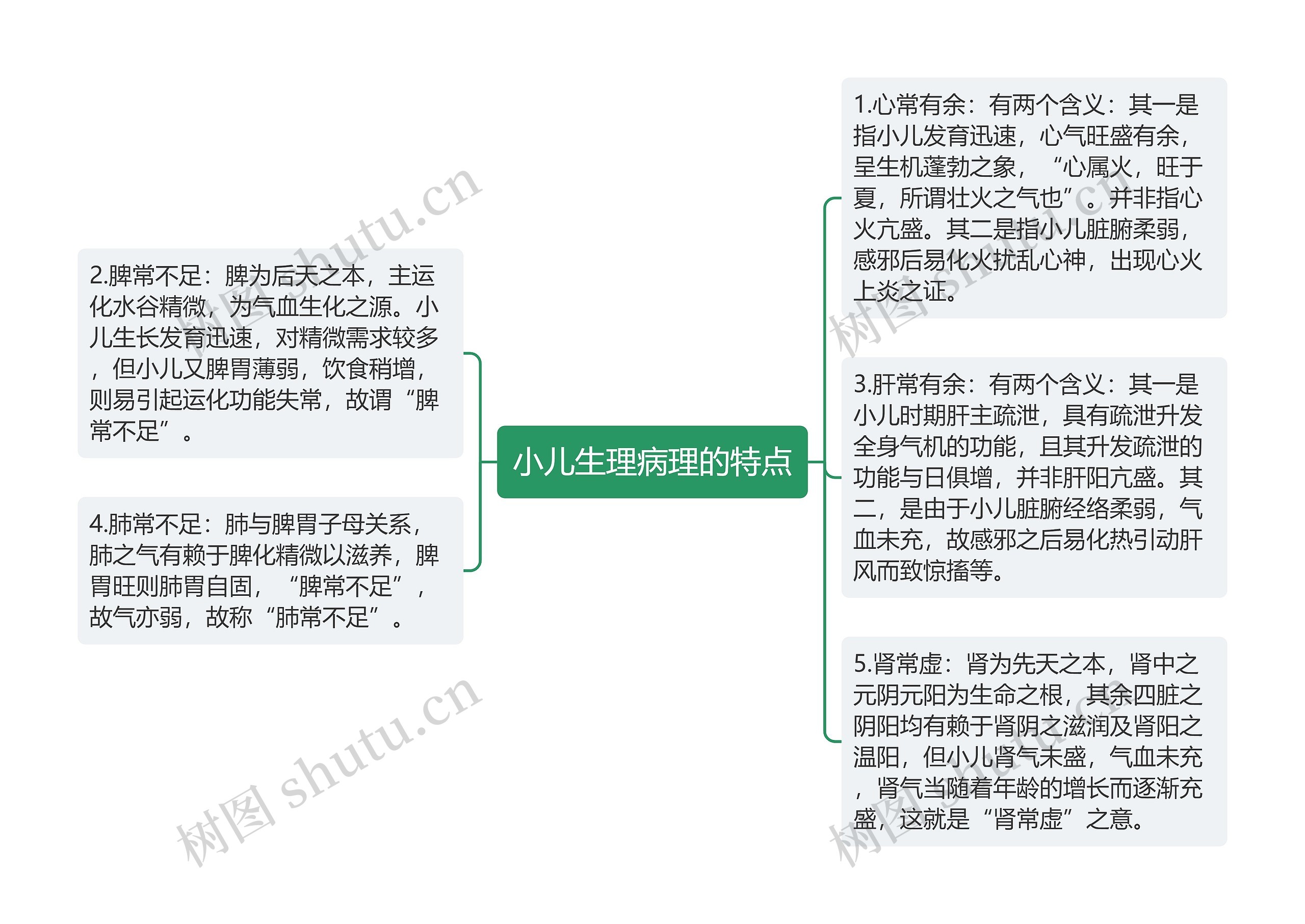 小儿生理病理的特点