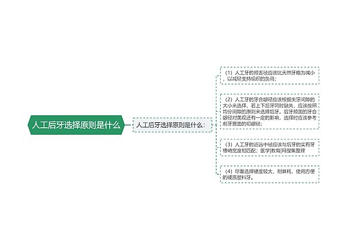 人工后牙选择原则是什么