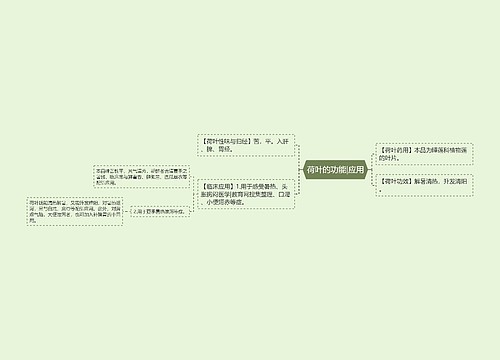 荷叶的功能|应用