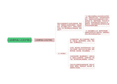 心肌梗死病人社区护理法