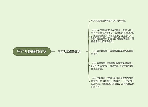 早产儿脑瘫的症状