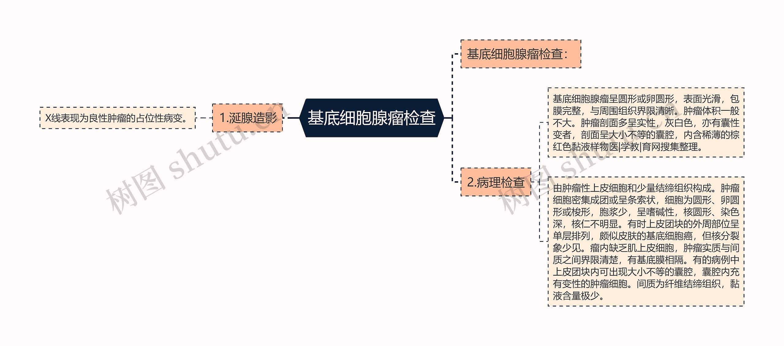 基底细胞腺瘤检查思维导图