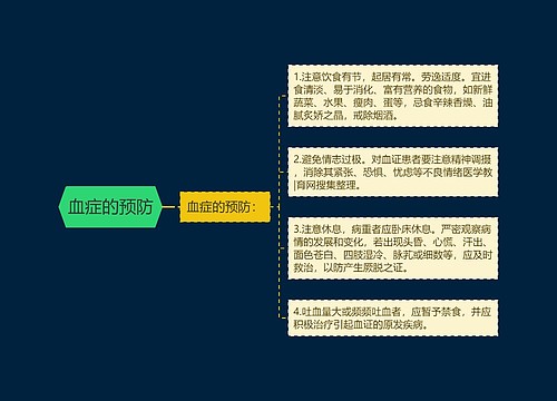 血症的预防