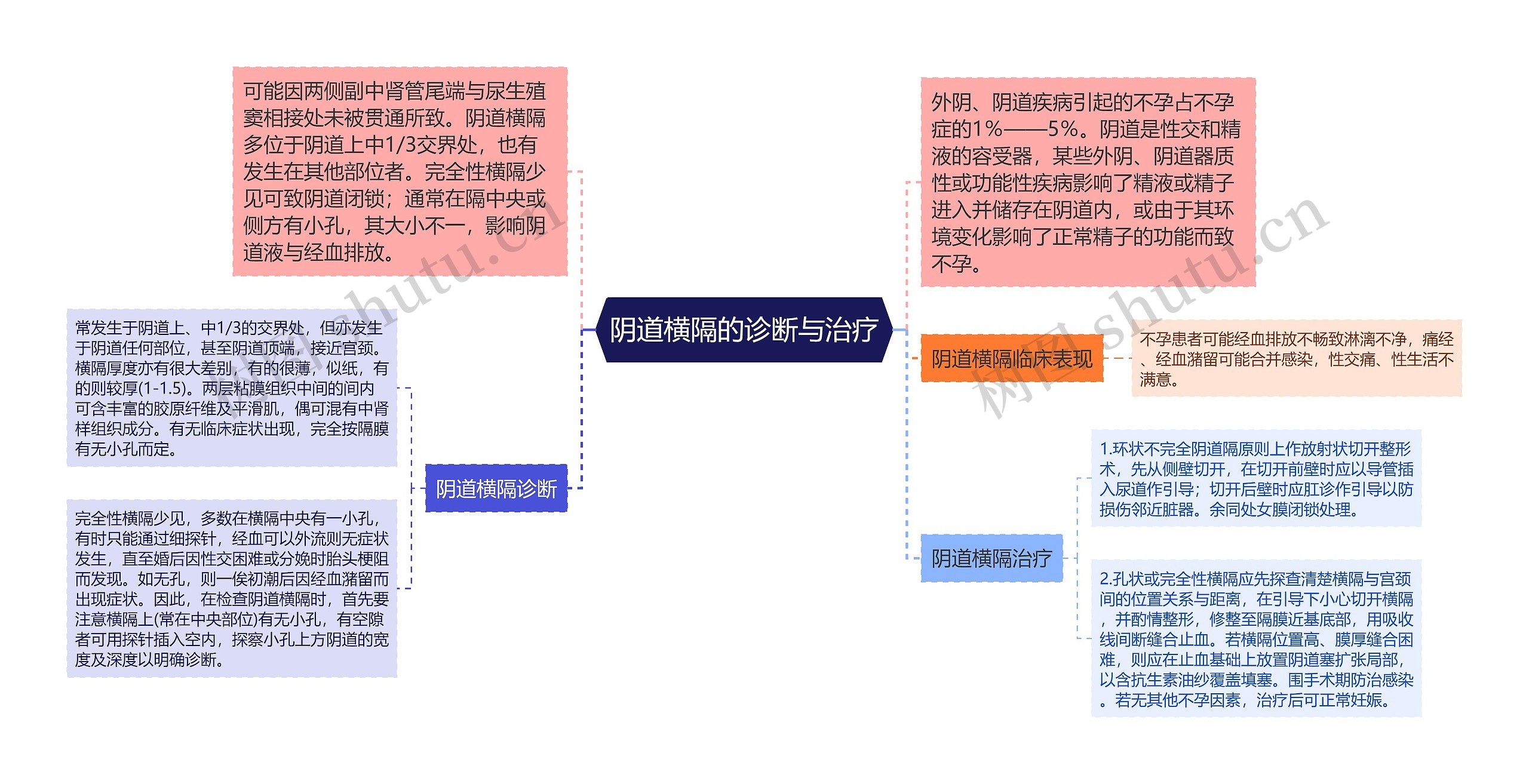 阴道横隔的诊断与治疗思维导图