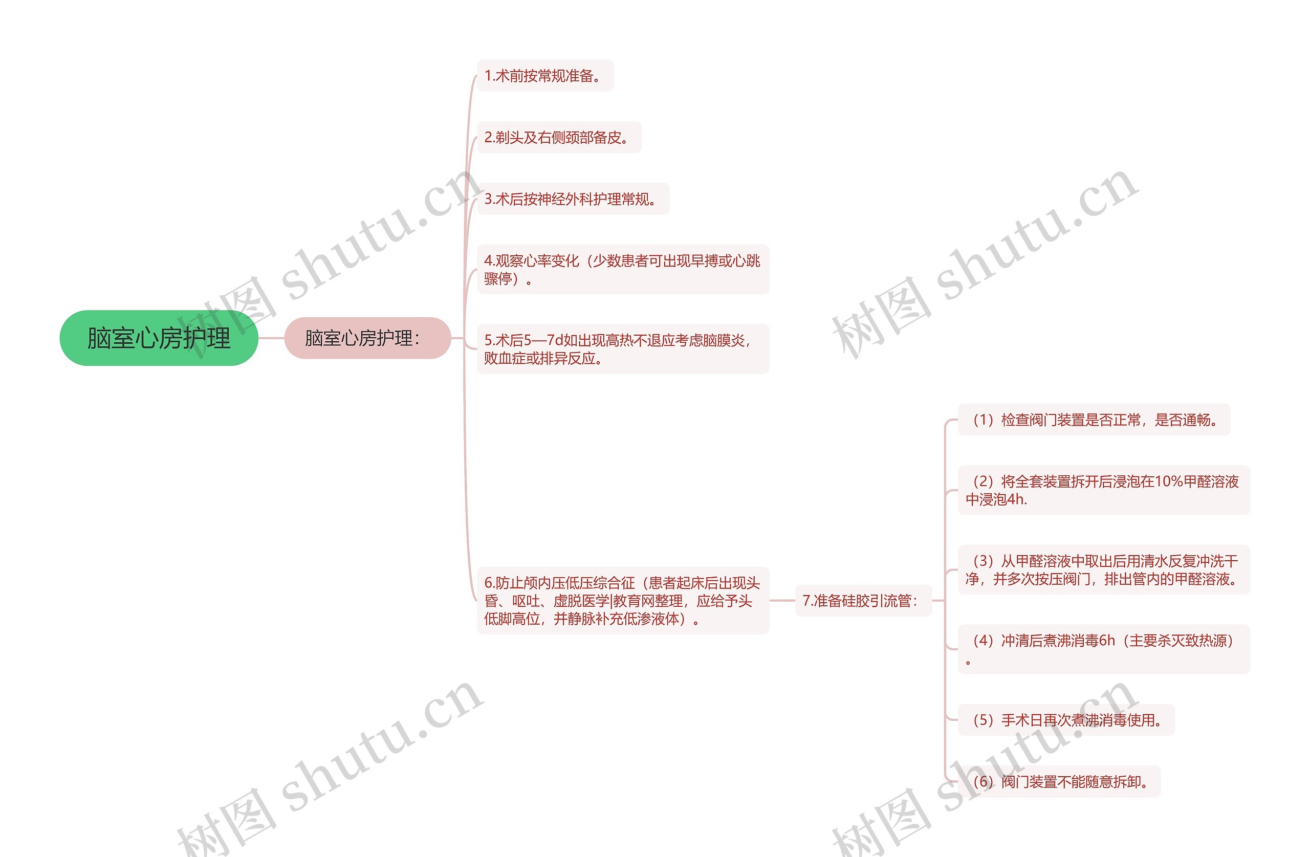 脑室心房护理思维导图